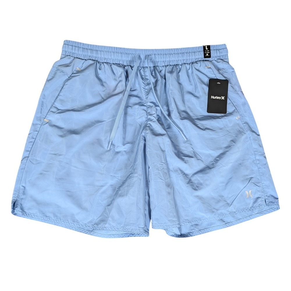 Hurley Active Shorts Mens Large Light Blue Water Repellent NWT